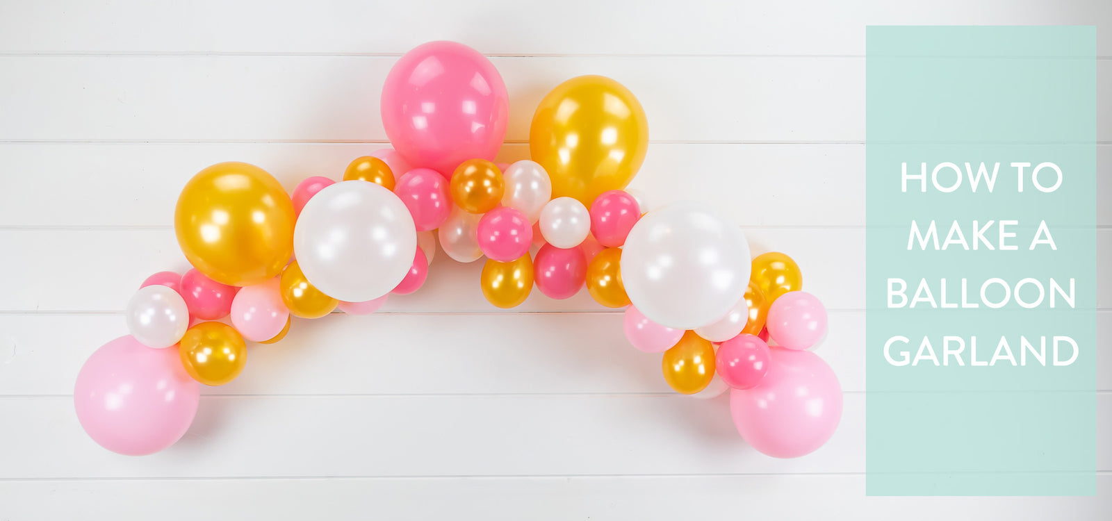 how to make a simple DIY balloon garland