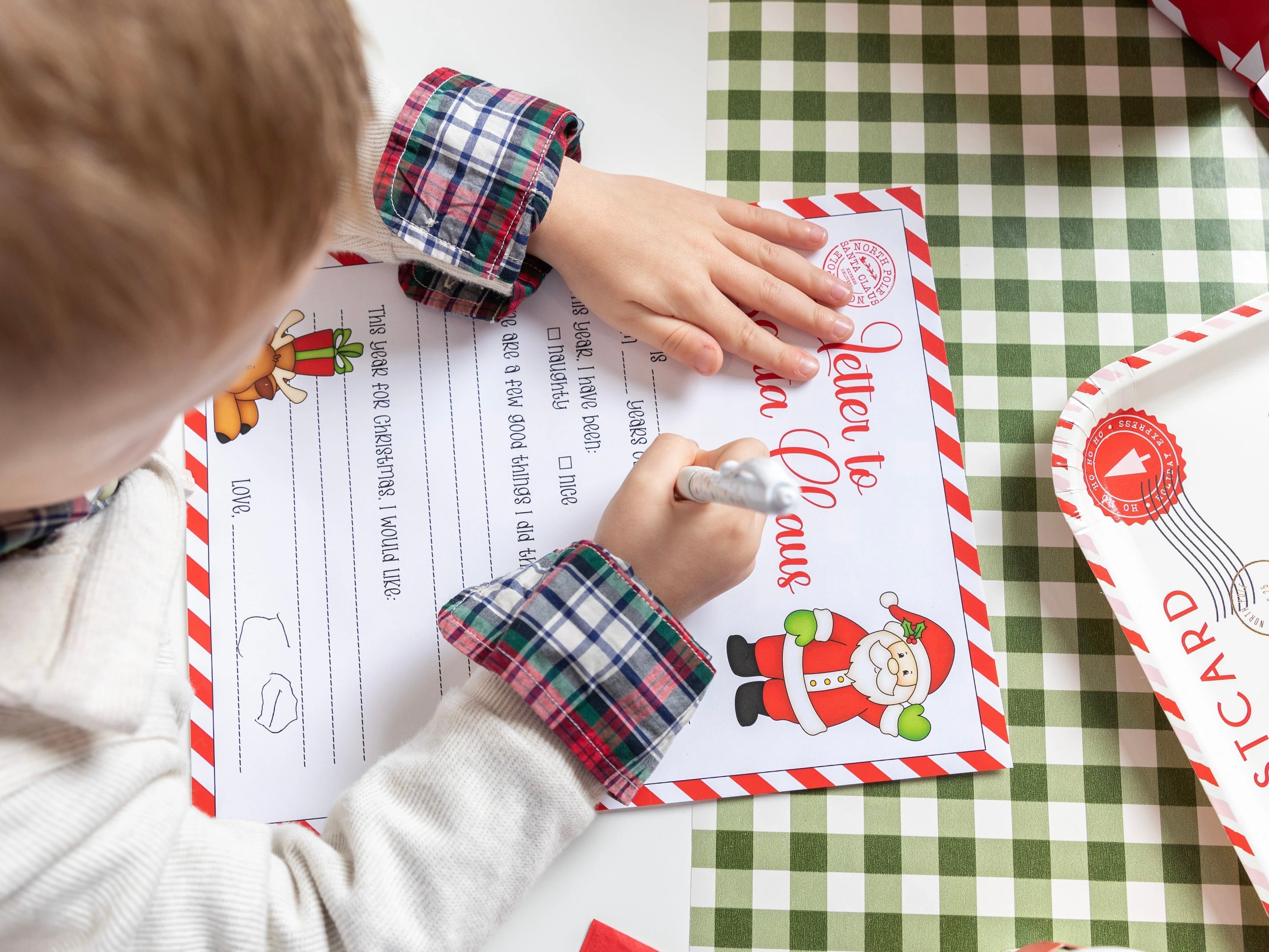 Free Printable Letter to Santa Claus Christmas Gift List