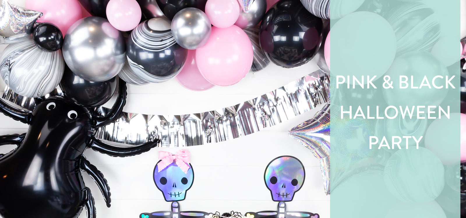 Pink & Black Halloween Party Inspirations for Kids