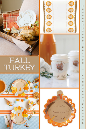 Thanksgiving Turkey Lunch Plates 8ct