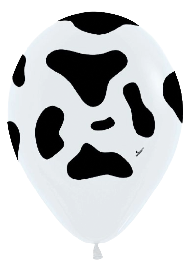 cow print latex balloons