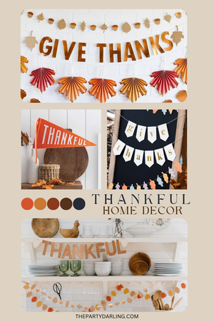 Harvest Wood Thankful Banner 9ft | The Party Darling