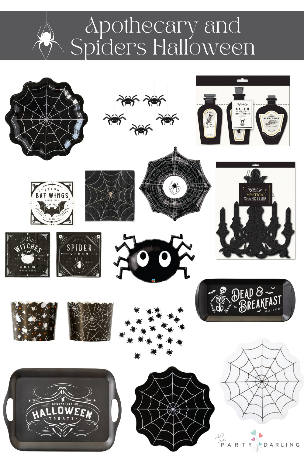Spider Web Dessert Napkins 18ct | The Party Darling