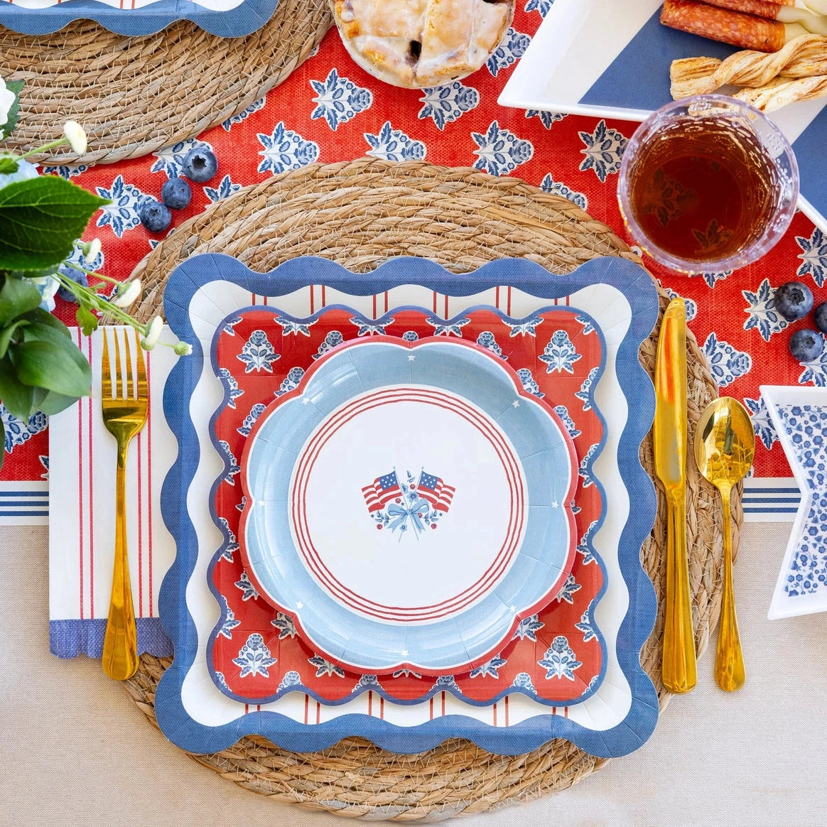 Hamptons Coastal Party Tableware