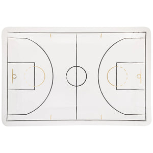 Basketball Court Lunch Plates 8ct | The Party Darling