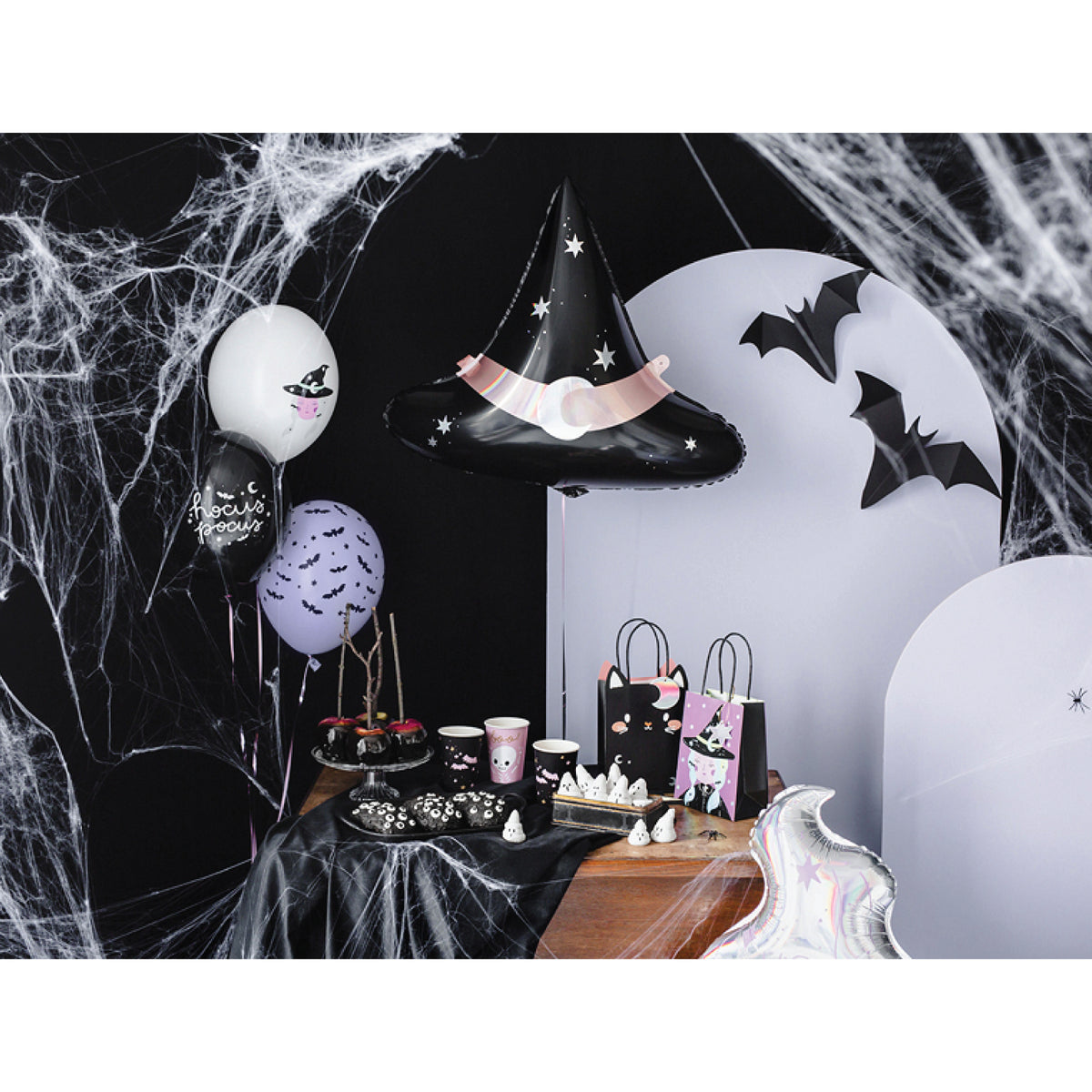 Starry witch hat balloon for Halloween party decorations