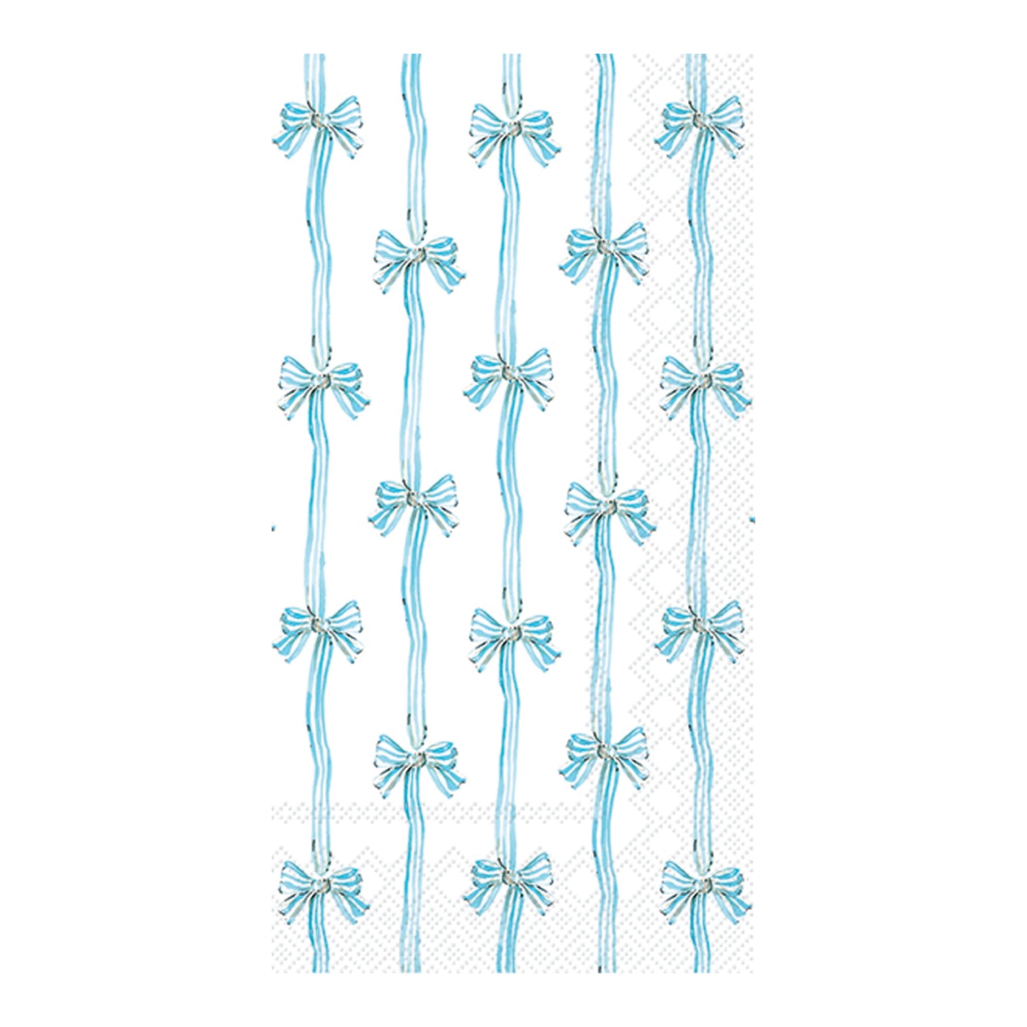 Blue Bow Stripes Paper Guest Towels 16ct | The Party Darling