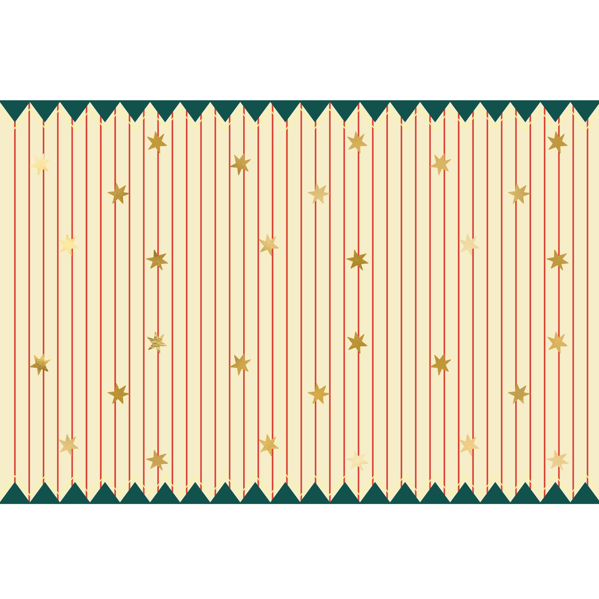 Circus Stripes and Stars Paper Table Cover | The Party Darling