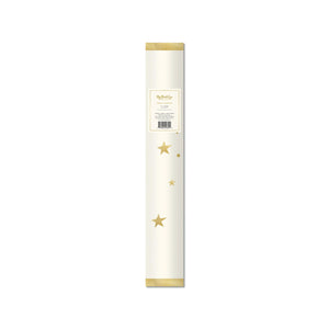 Cream & Metallic Gold Stars Paper Table Runner 10ft | The Party Darling