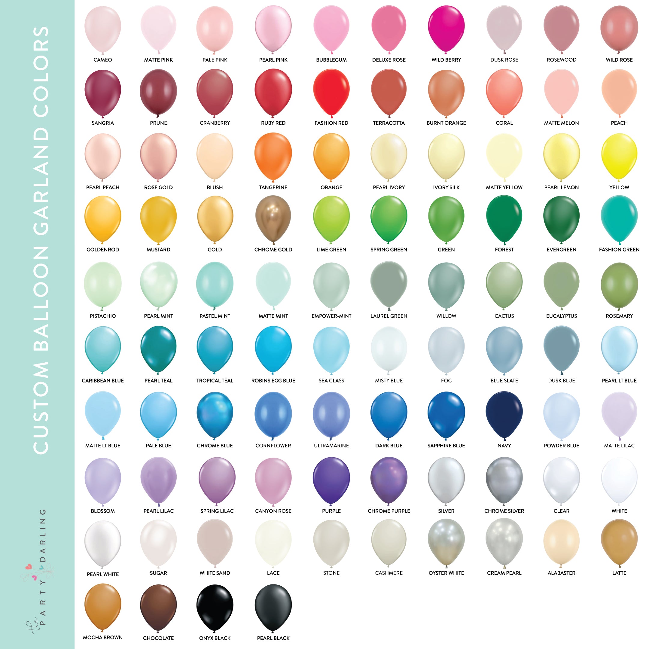Custom Balloon Garland Kit - Choose Your Colors