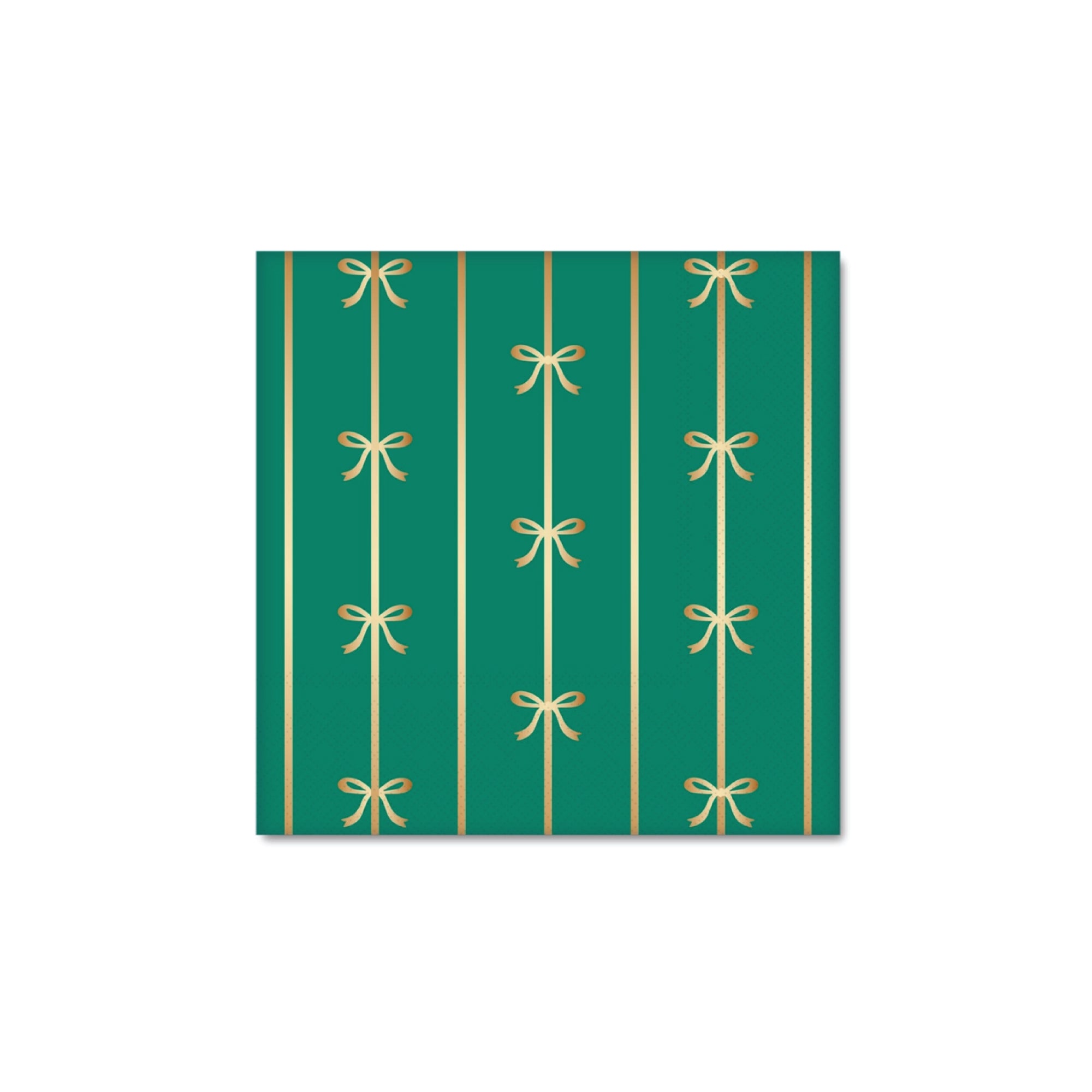 Emerald Green Bow Dessert Napkins 20ct | The Party Darling