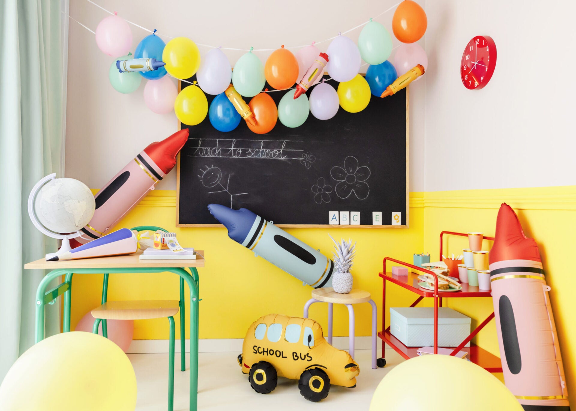 Back to School party decorations