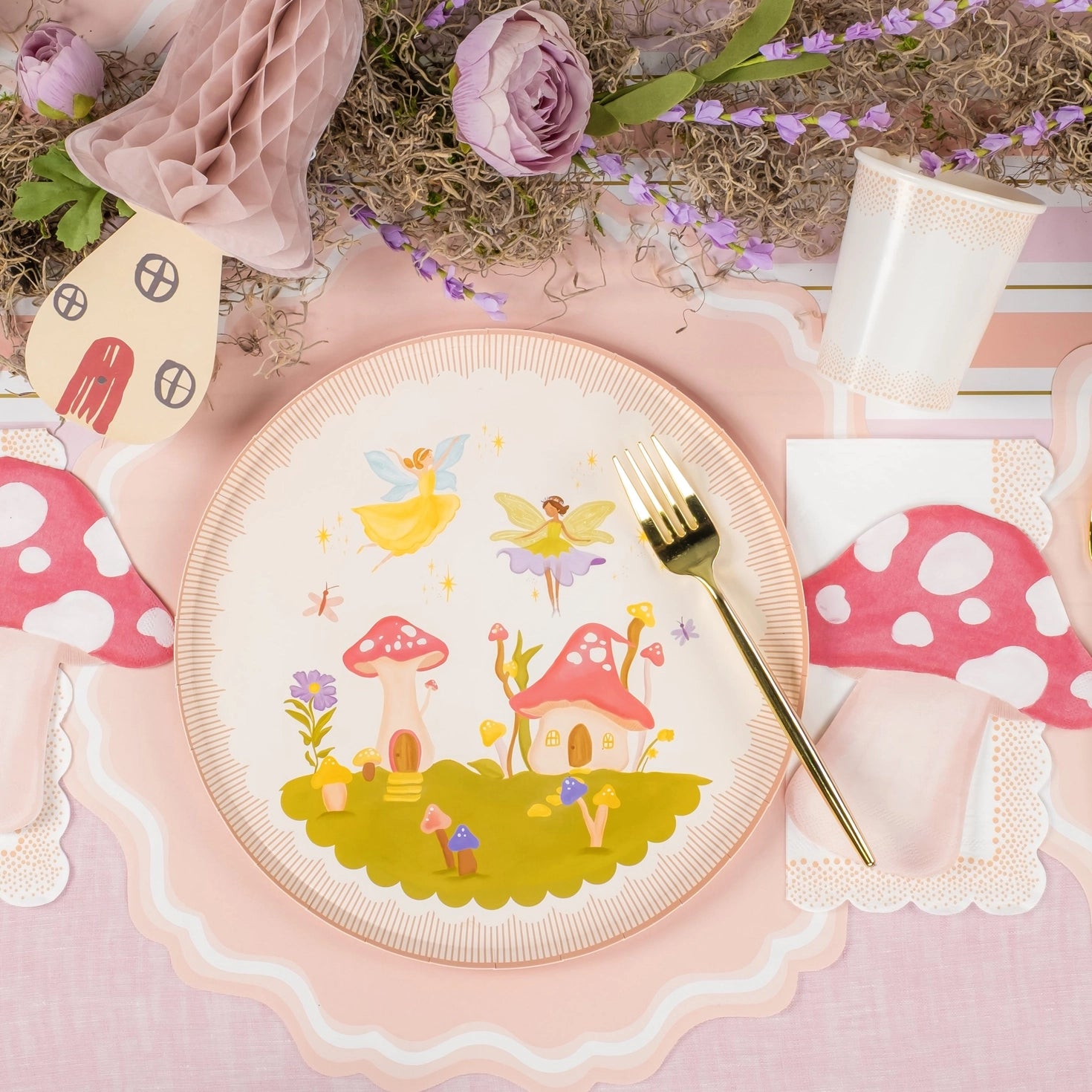 Fairy Garden Dinner Plates 8ct