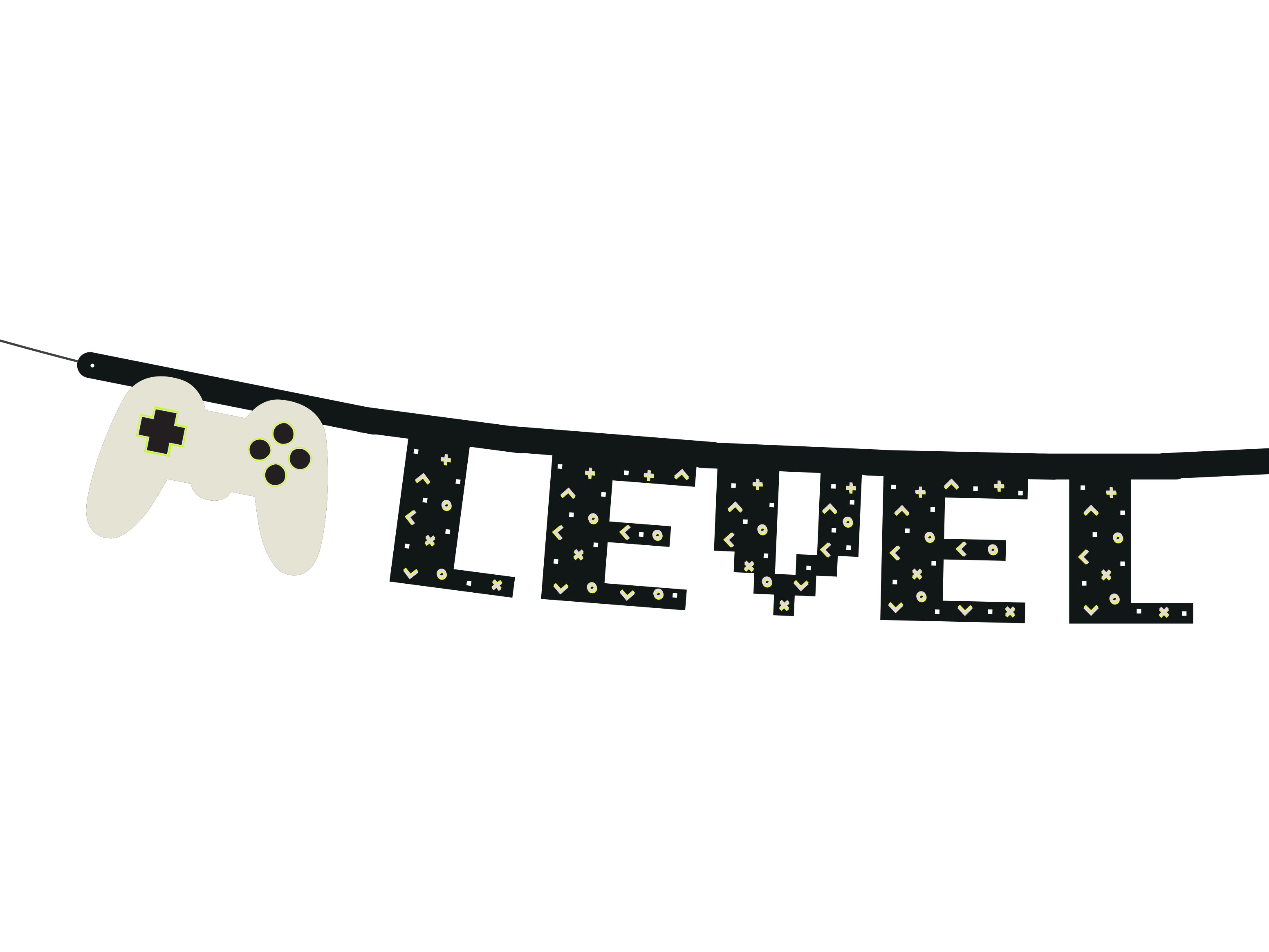 Level Up Birthday Banner