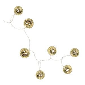 Gold Disco Ball String Lights 5.2ft | The Party Darling