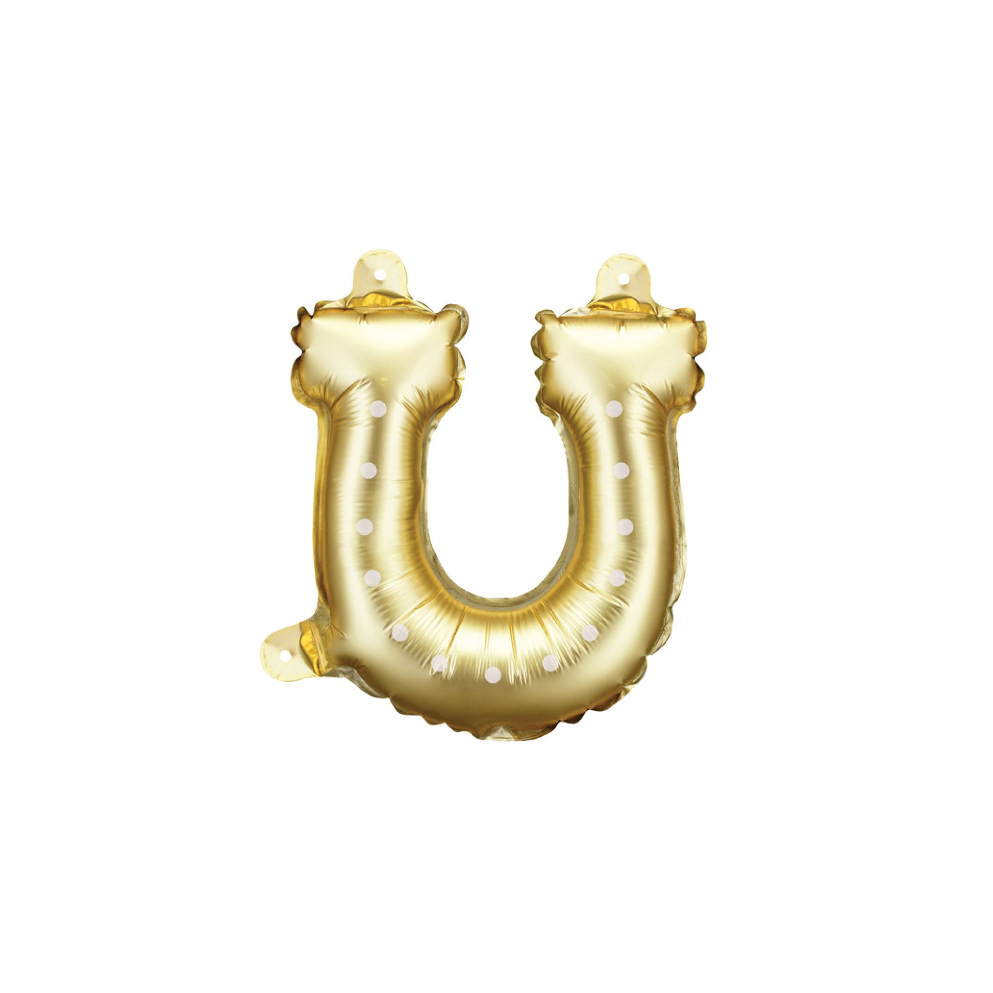 Mini gold horseshoe foil balloon