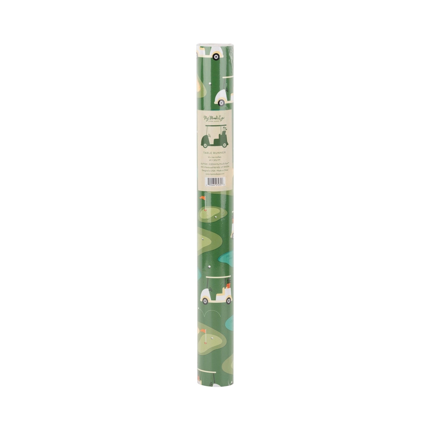 Golf themed disposable table runner decor
