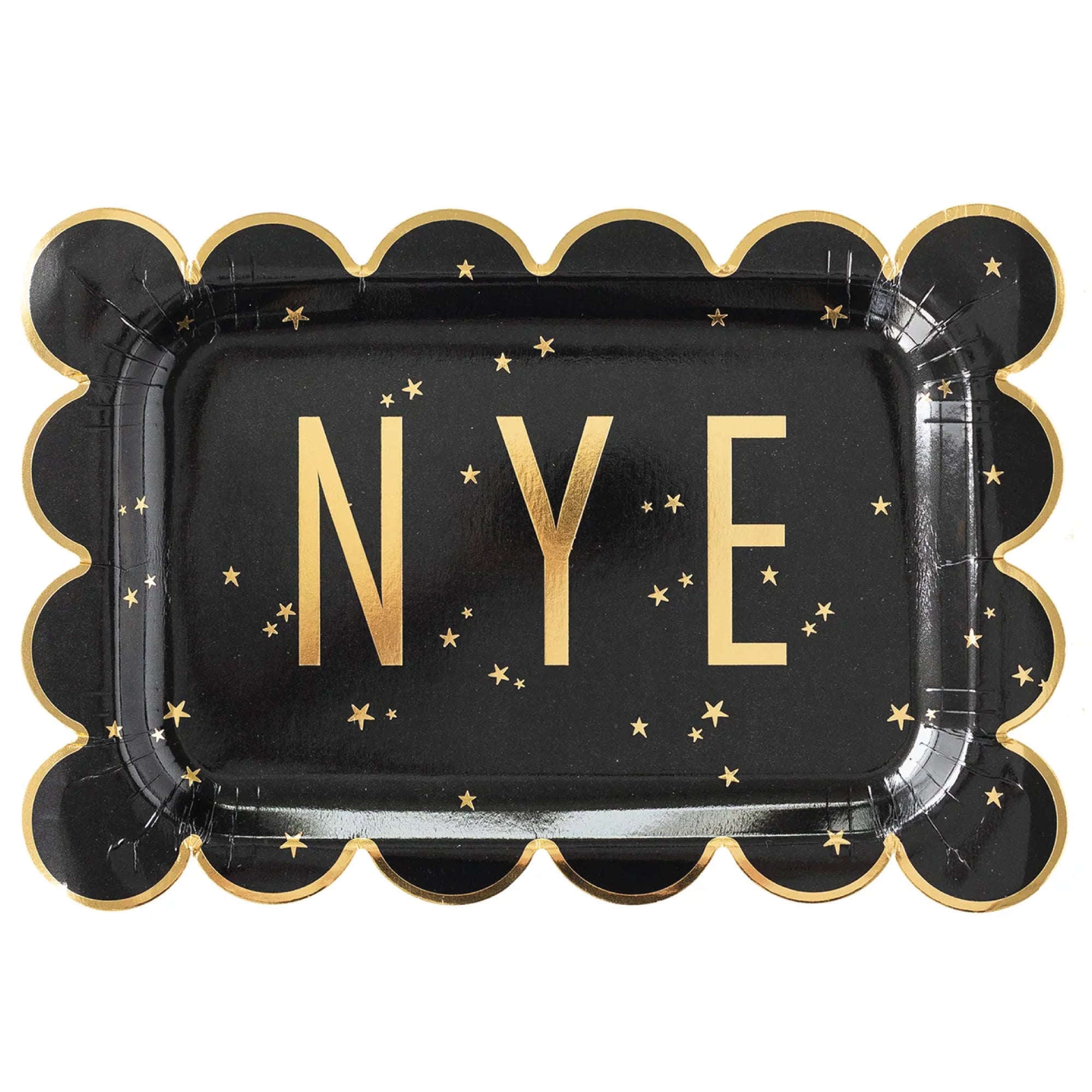 New Year's Eve Rectangle Lunch Plates 8ct | The Party Darling