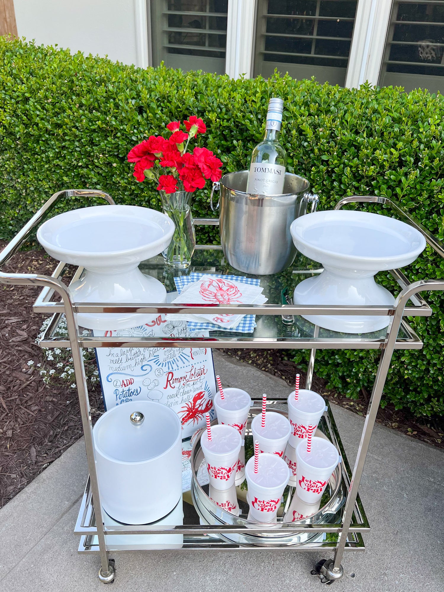 Let's Get Cray Styrofoam Cups with Lids 10ct | The Party Darling