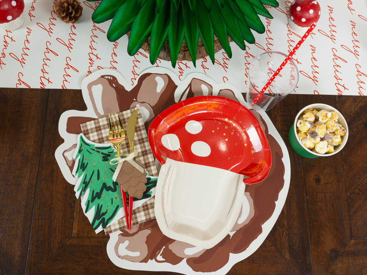 Wooden Pine Cone Napkin Tags 8ct | The Party Darling