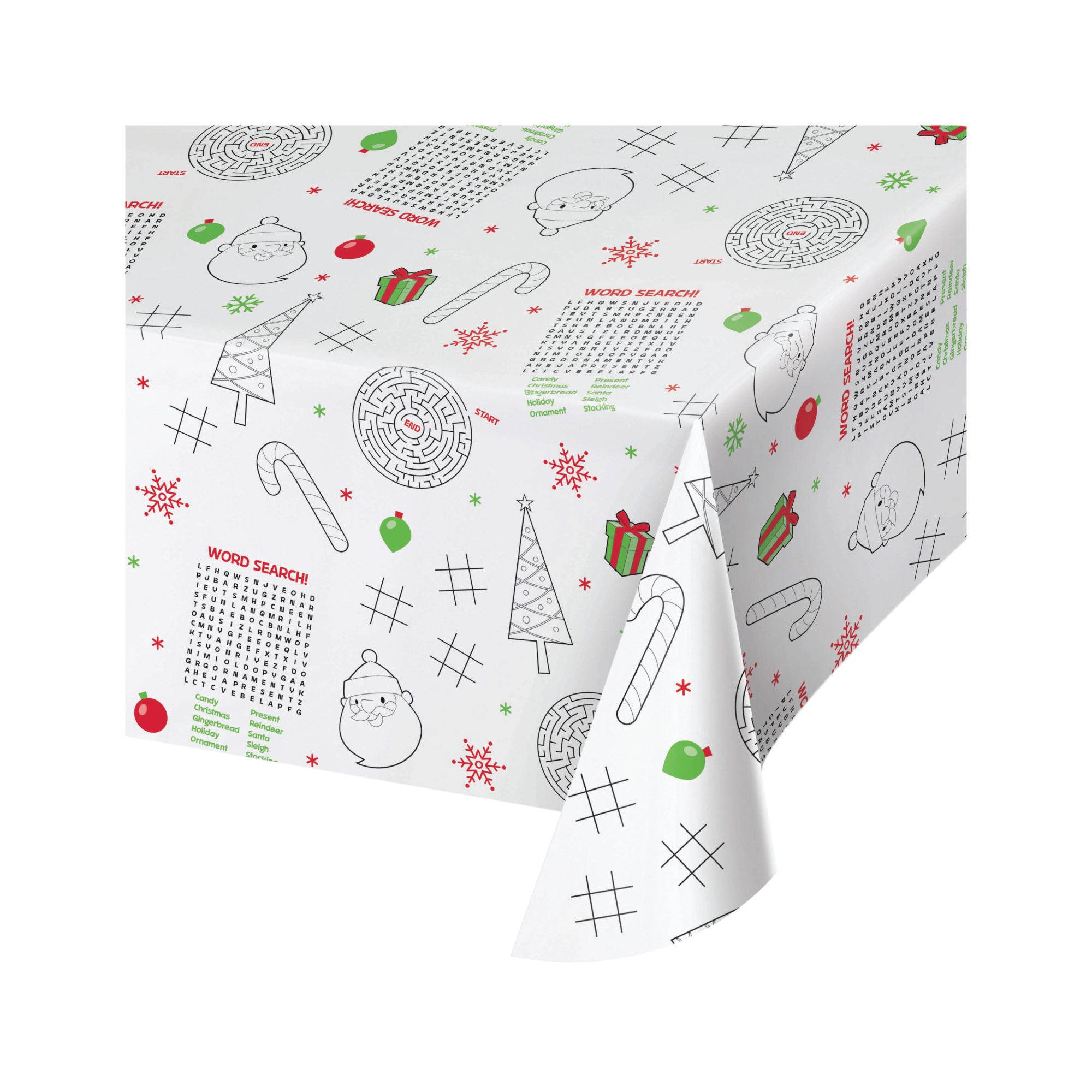 Kids Christmas Activity Paper Table Cover | The Party Darling