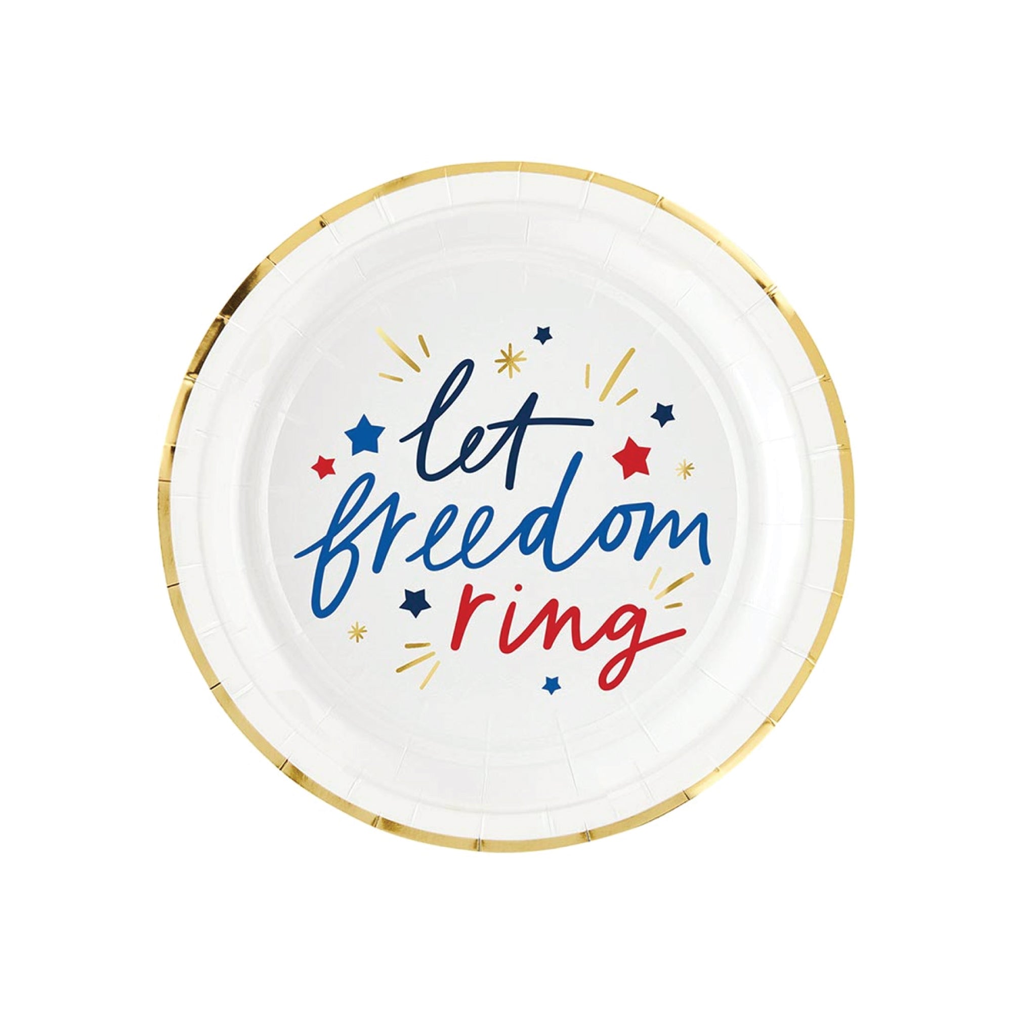 Let Freedom Ring Dessert Plates 8ct | The Party Darling