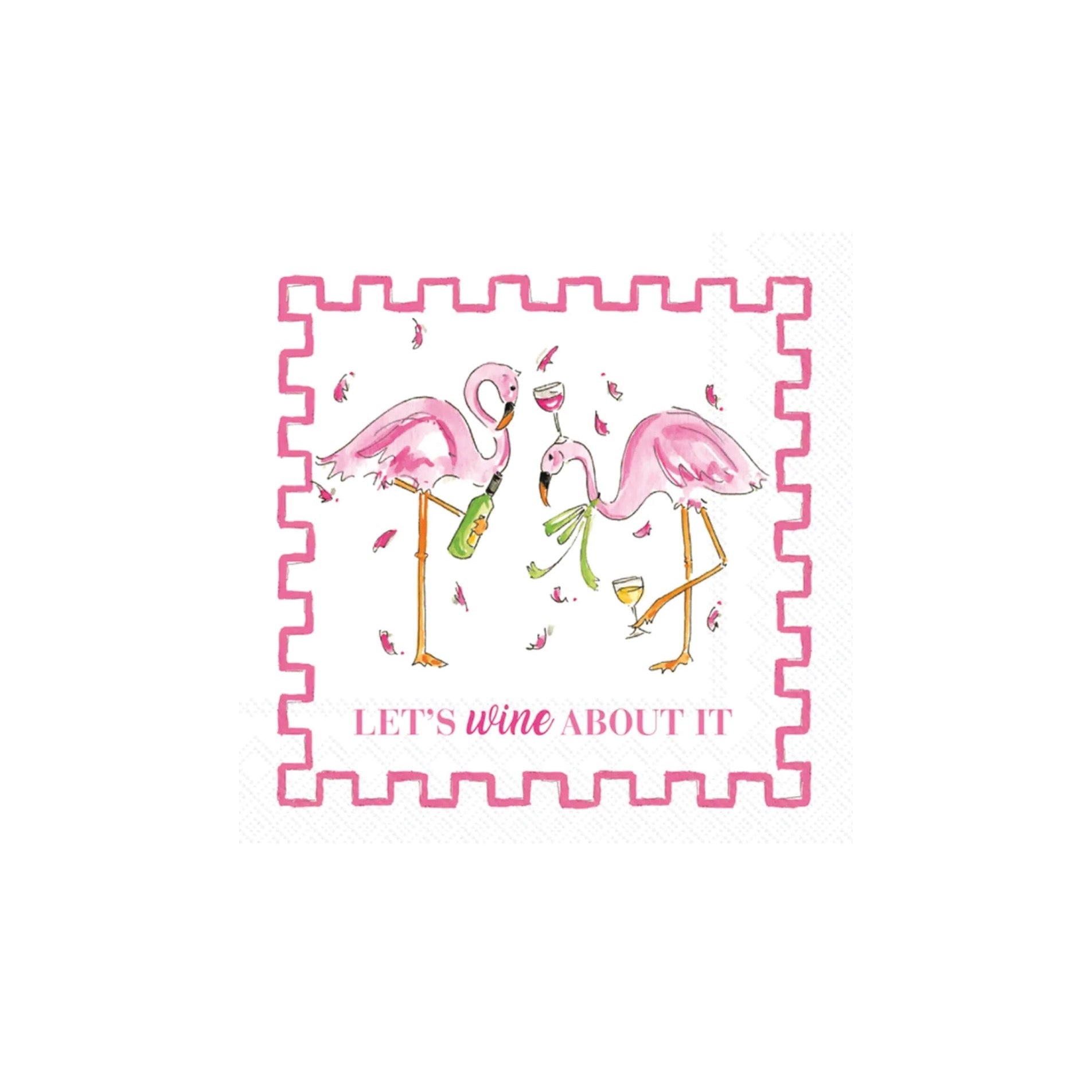 Let's Wine About It Dessert Napkins 20ct | The Party Darling