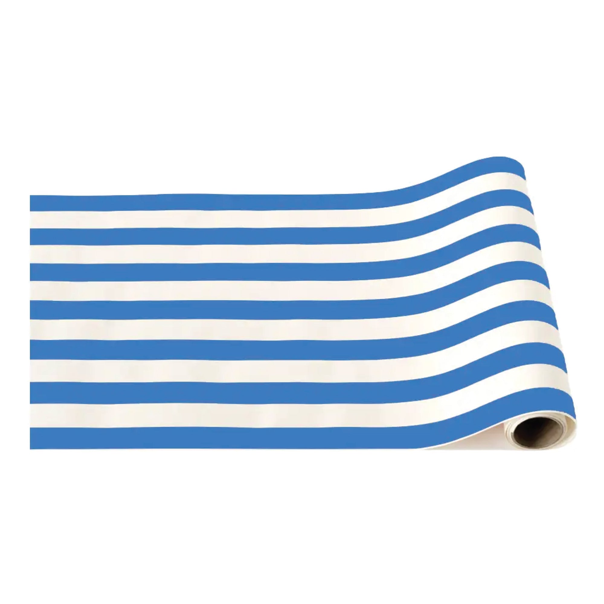 Palisades Blue Striped Paper Table Runner 12.5ft