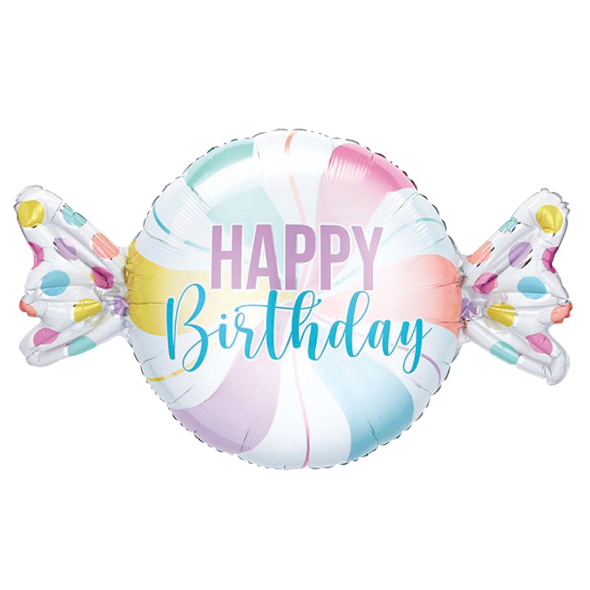 Pastel Happy Birthday Candy Balloon 40in | The Party Darling