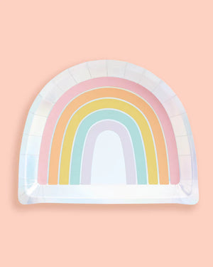 Pastel Rainbow Plates | The Party Darling