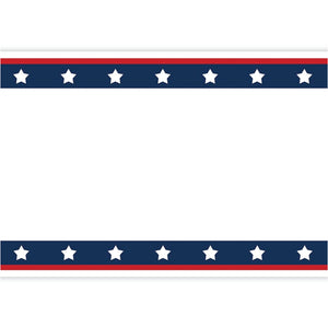 Patriotic Paper Table Runner 25ft | The Party Darling