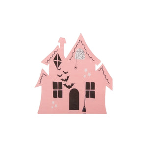 Assorted Pink Haunted House Dessert Napkins 20ct  Light Pink