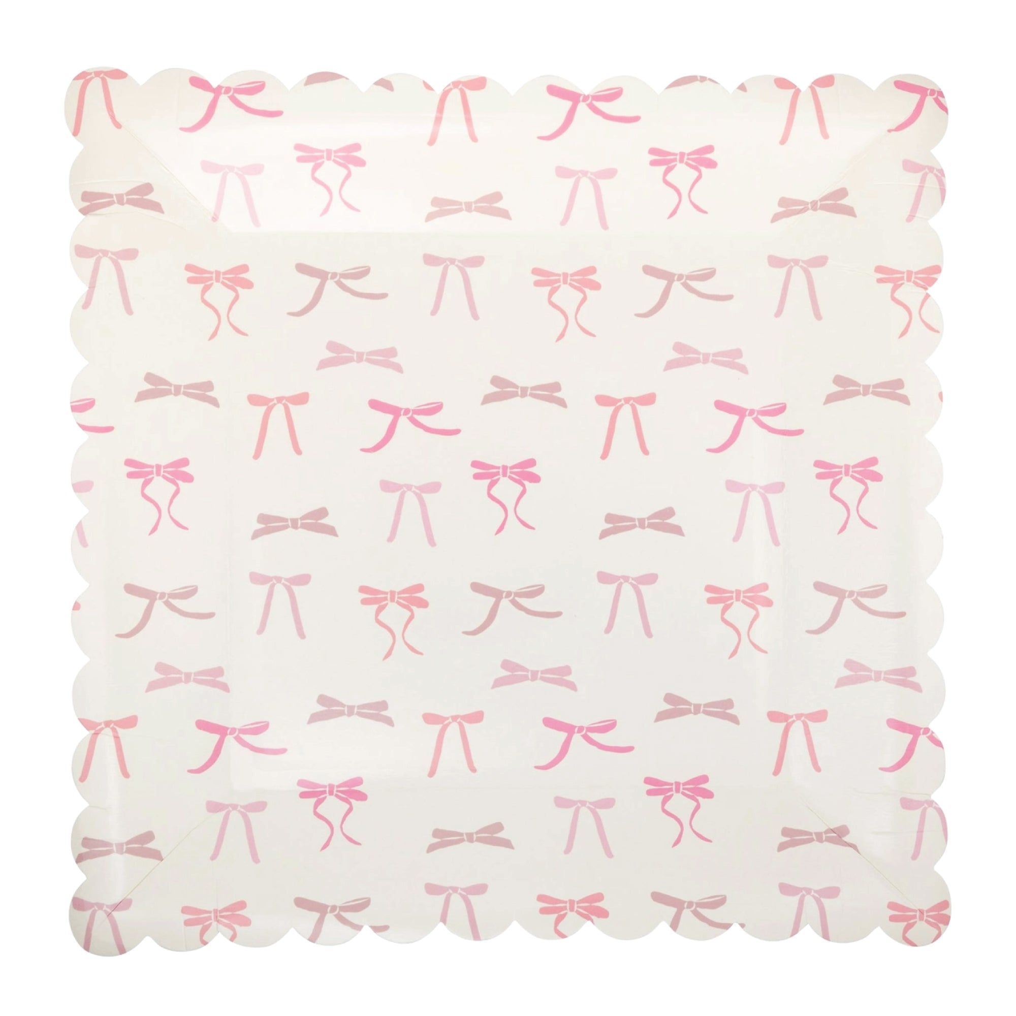 Pink multi bow lunch plate