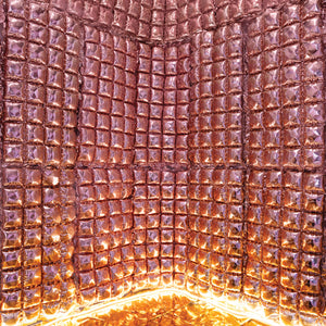 Rose Gold Balloon Curtain Tied Together