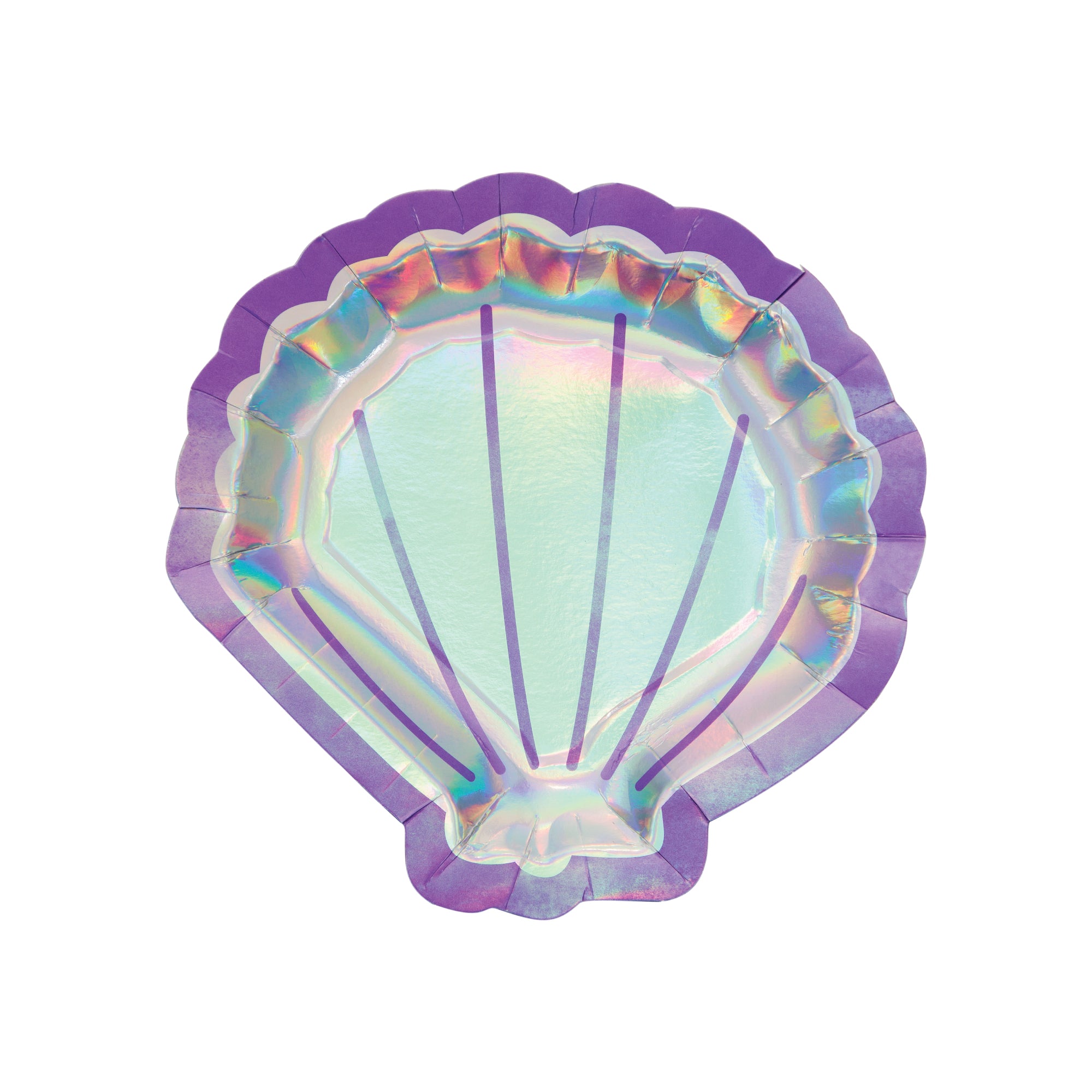 Shimmer Scallop Shell Dessert Plates 8ct | The Party Darling