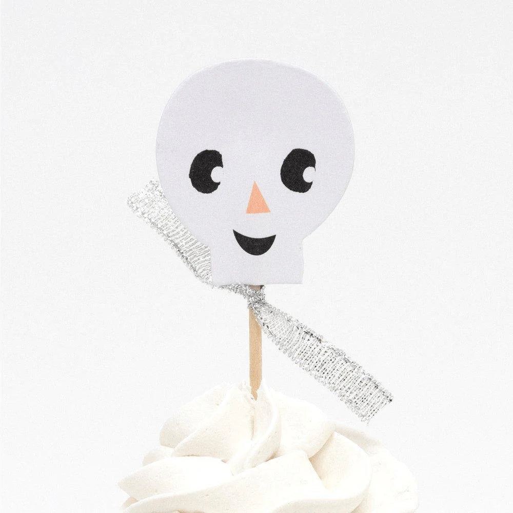 Pastel Halloween Cupcake Decorating Kit 24ct Skull