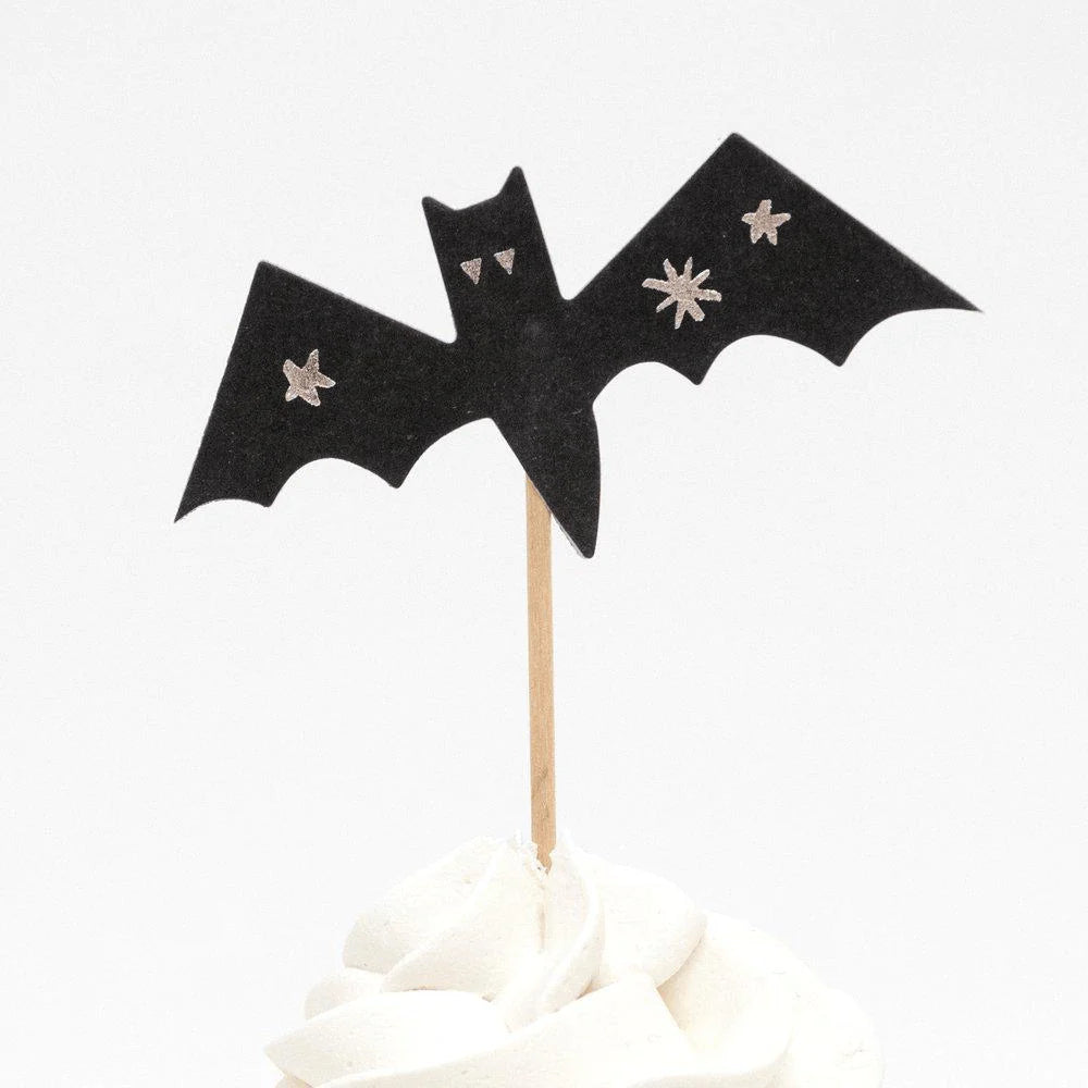Pastel Halloween Cupcake Decorating Kit 24ct Bat