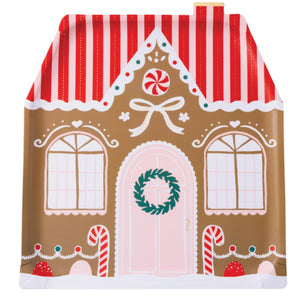 Sweet Gingerbread House Dinner Plates 8ct | The Party Darling