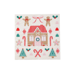 Sweet Gingerbread Lunch Napkins 20ct | The Party Darling