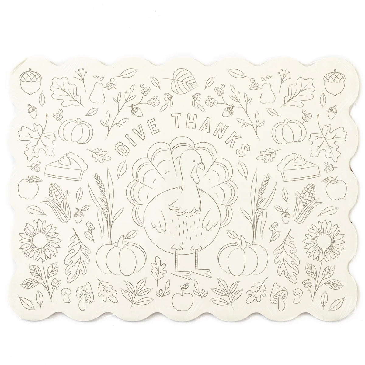 Thanksgiving Paper Coloring Placemats 12ct | The Party Darling