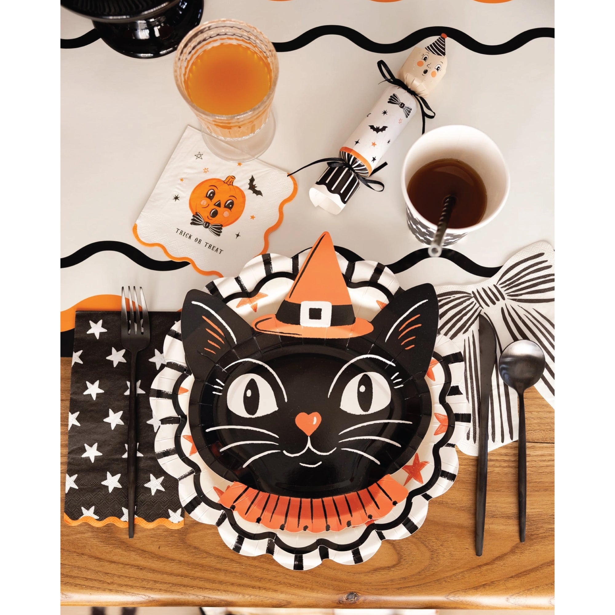 Vintage Halloween Characters Dessert Napkins 24ct