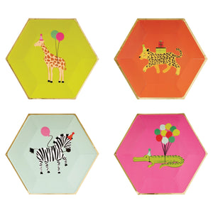 Assorted Party Animals Birthday Lunch Plates 8ct | The Party Darling