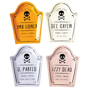 Spooky Cute Halloween Tombstone Lunch Plates 8ct | The Party Darling