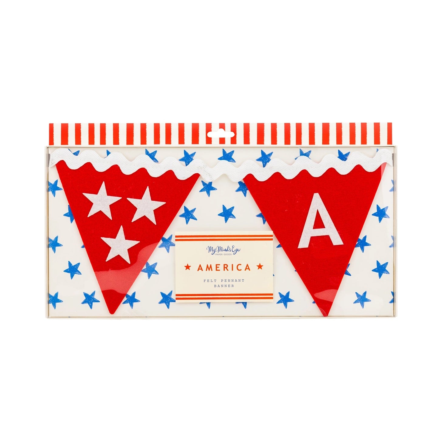 Patriotic banner in package