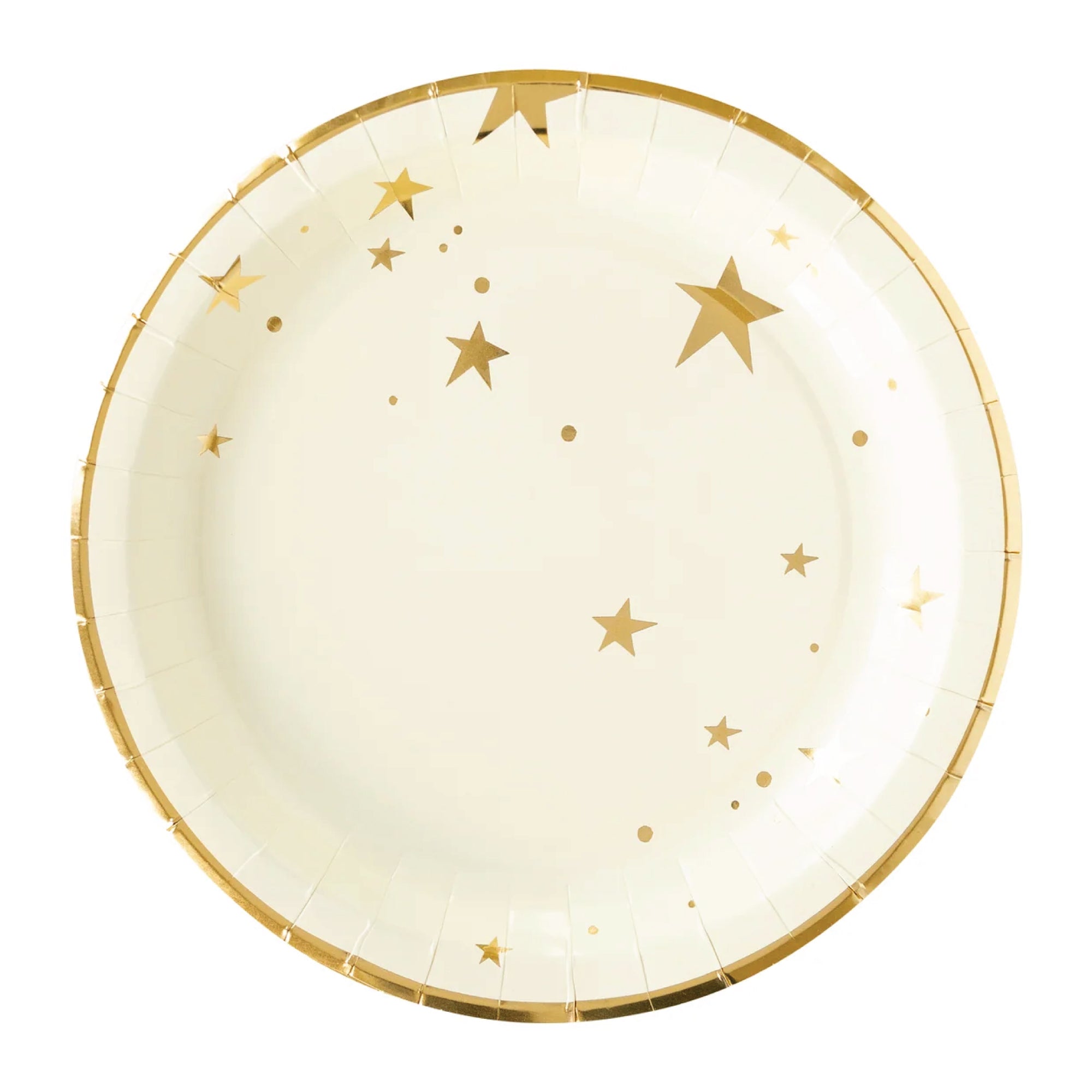 Baby Gold Star Lunch Plates 8ct | The Party Darling