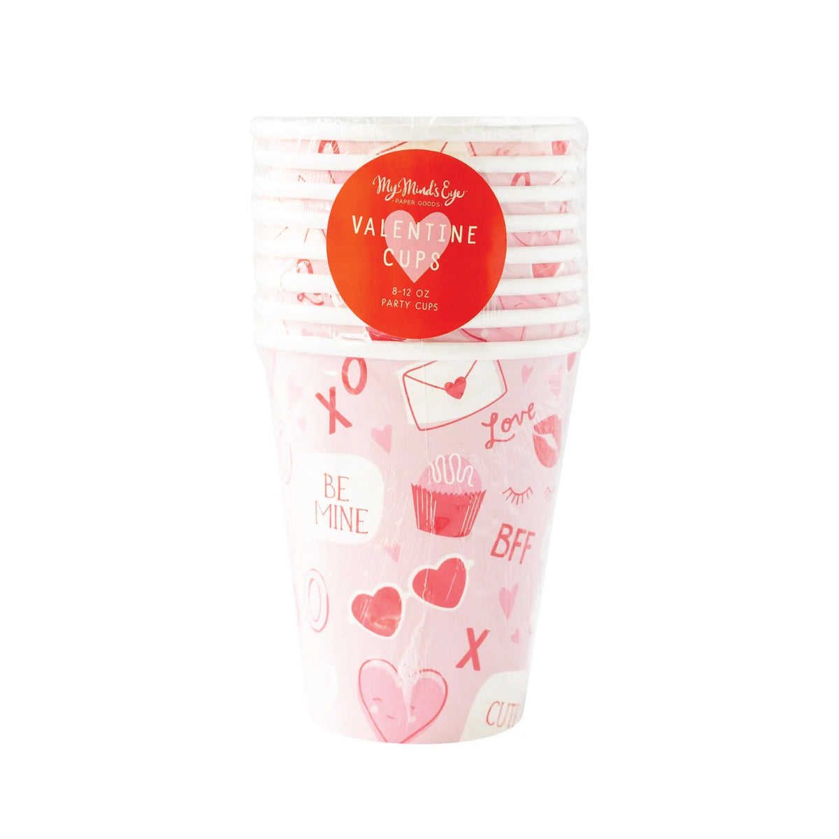 Valentine's Day Paper Cups 8ct | The Party Darling