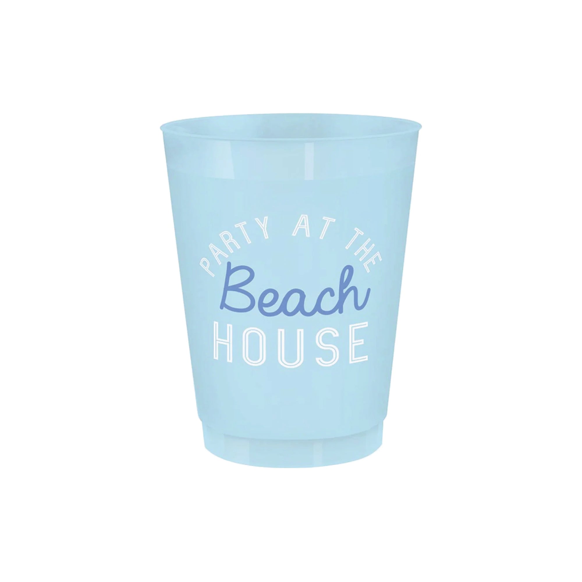 Party at the Beach House Frosted Plastic Cups 8ct