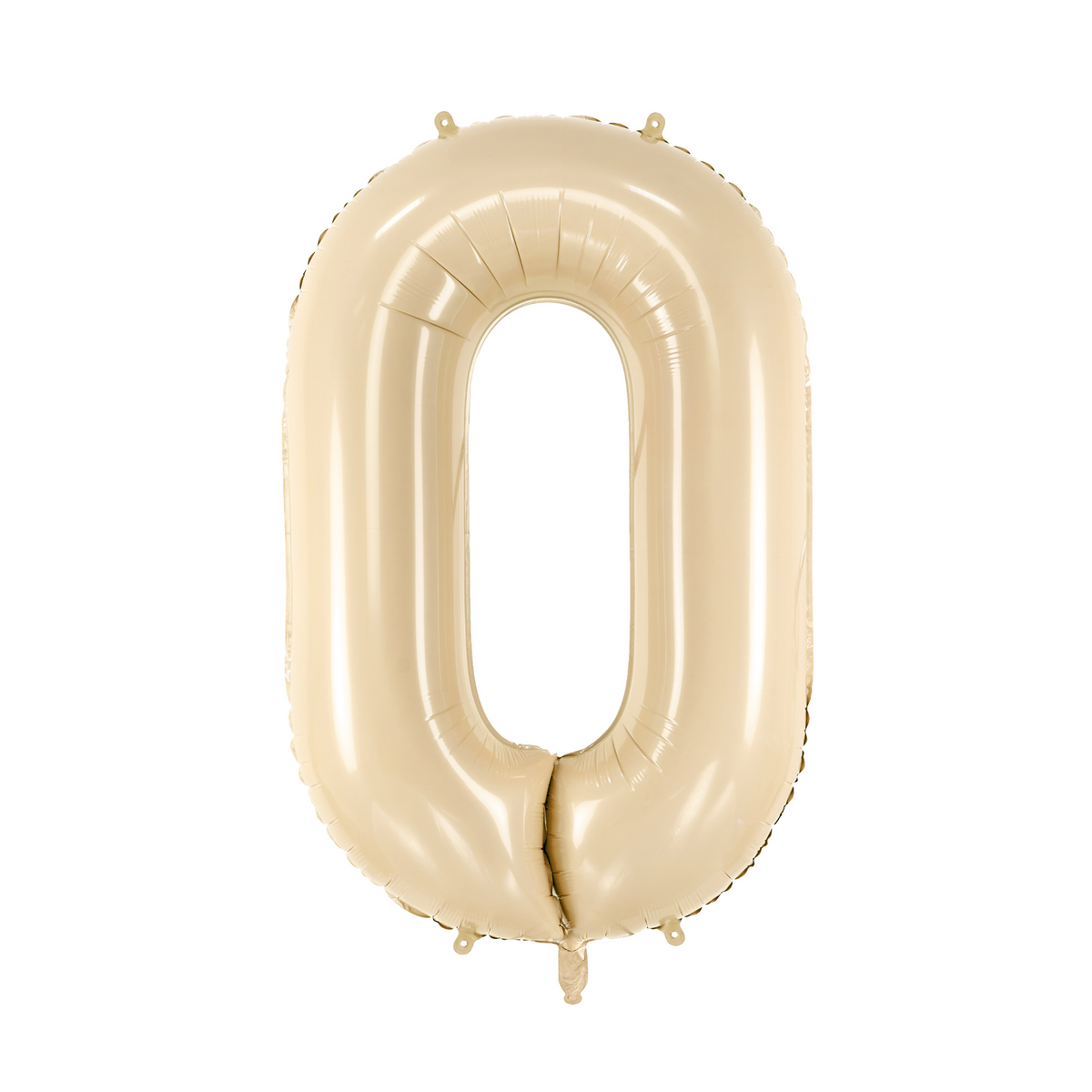 34" Beige Number Balloon 0-9