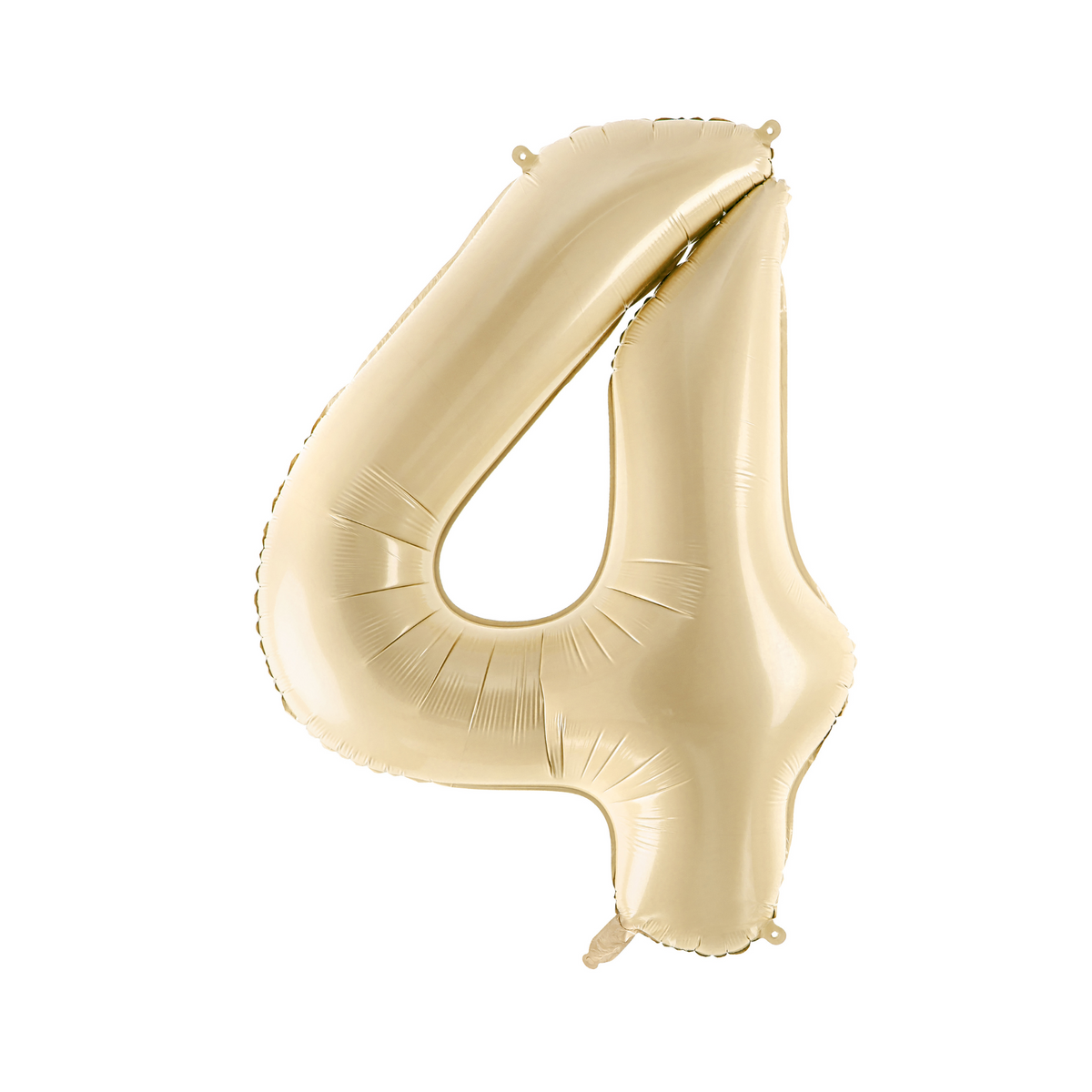 34" Beige Number Balloon 0-9