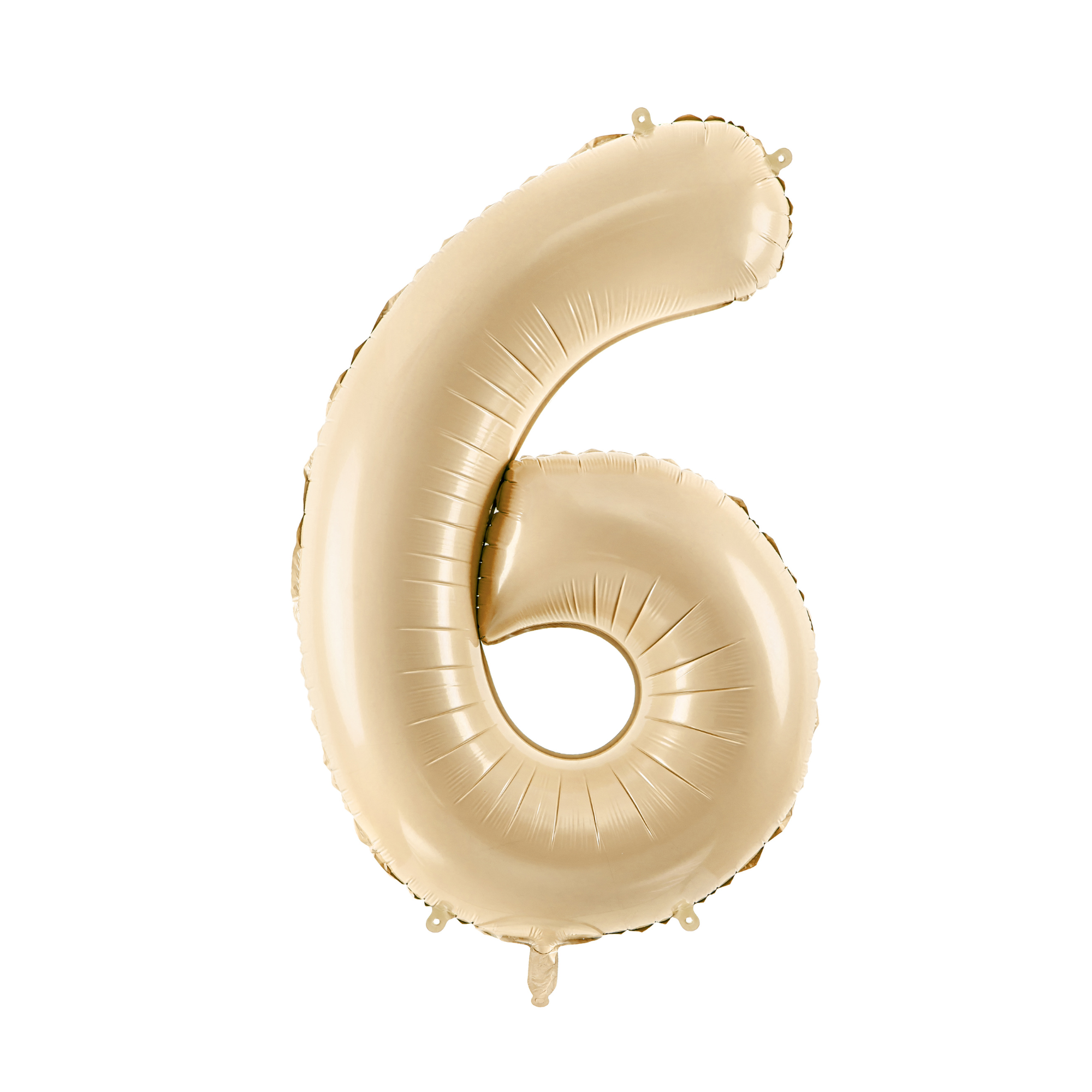 34" Beige Number Balloon 0-9